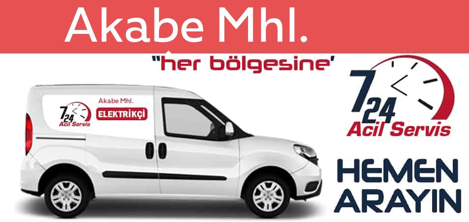 Akabe Mhl. elektrikçi 7/24 acil elektrikçi hizmetleri sunmaktadır. Akabe Mhl.de nöbetçi elektrikçi ve en yakın elektrikçi arıyorsanız arayın ustamız gelsin.