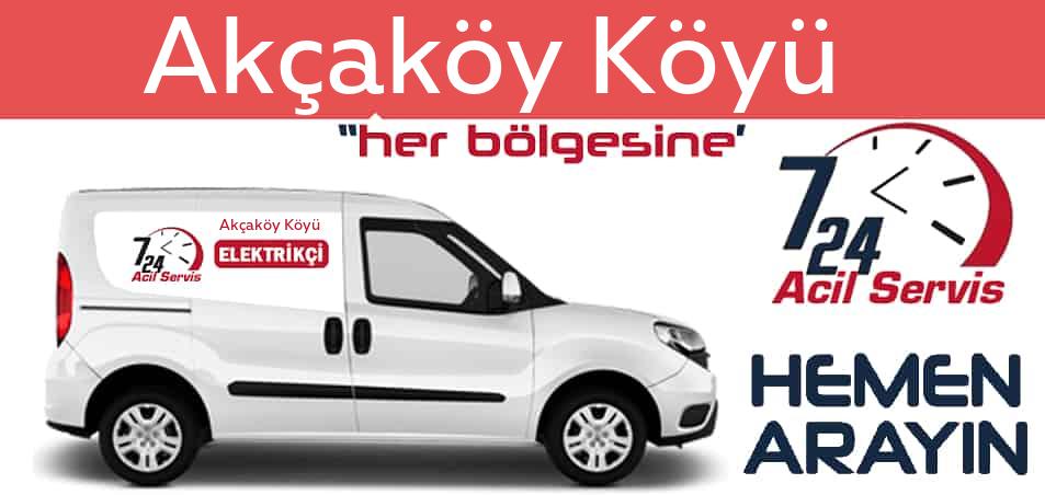 Akcaköy Köyü elektrikçi 7/24 acil elektrikçi hizmetleri sunmaktadır. Akcaköy Köyüde nöbetçi elektrikçi ve en yakın elektrikçi arıyorsanız arayın ustamız gelsin.