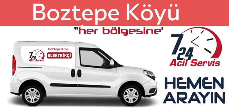 Boztepe Köyü elektrikçi 7/24 acil elektrikçi hizmetleri sunmaktadır. Boztepe Köyüde nöbetçi elektrikçi ve en yakın elektrikçi arıyorsanız arayın ustamız gelsin.