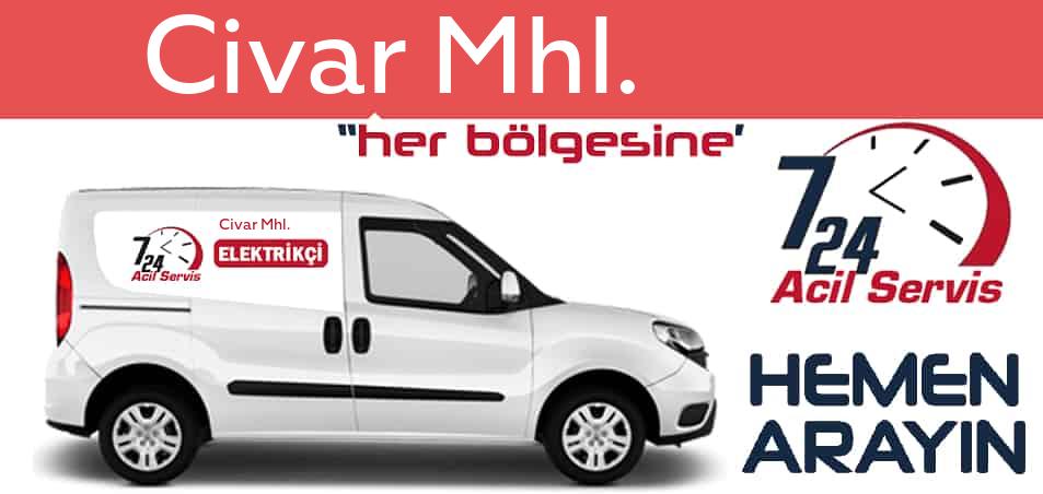 Civar Mhl. elektrikçi 7/24 acil elektrikçi hizmetleri sunmaktadır. Civar Mhl.de nöbetçi elektrikçi ve en yakın elektrikçi arıyorsanız arayın ustamız gelsin.