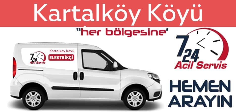 Kartalköy Köyü elektrikçi 7/24 acil elektrikçi hizmetleri sunmaktadır. Kartalköy Köyüde nöbetçi elektrikçi ve en yakın elektrikçi arıyorsanız arayın ustamız gelsin.
