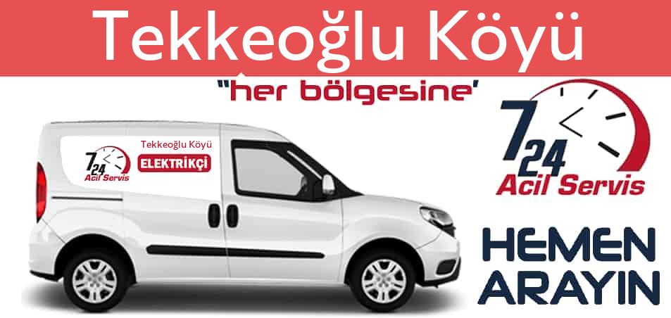Tekkeoğlu Köyü elektrikçi 7/24 acil elektrikçi hizmetleri sunmaktadır. Tekkeoğlu Köyüde nöbetçi elektrikçi ve en yakın elektrikçi arıyorsanız arayın ustamız gelsin.