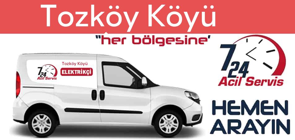 Tozköy Köyü elektrikçi 7/24 acil elektrikçi hizmetleri sunmaktadır. Tozköy Köyüde nöbetçi elektrikçi ve en yakın elektrikçi arıyorsanız arayın ustamız gelsin.